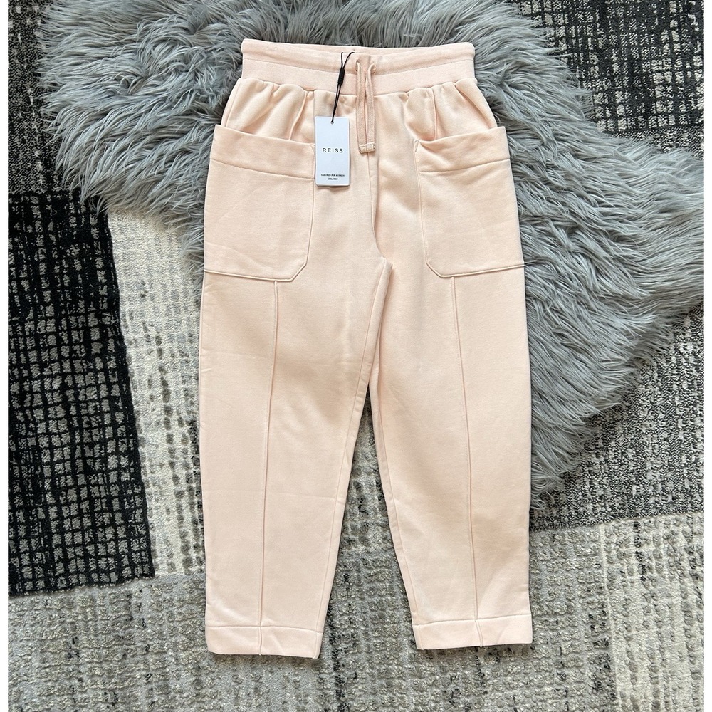 REISS‎ Girls' Pink Mina Drawstring Front Seam Jogger Pants Size 11/12Y